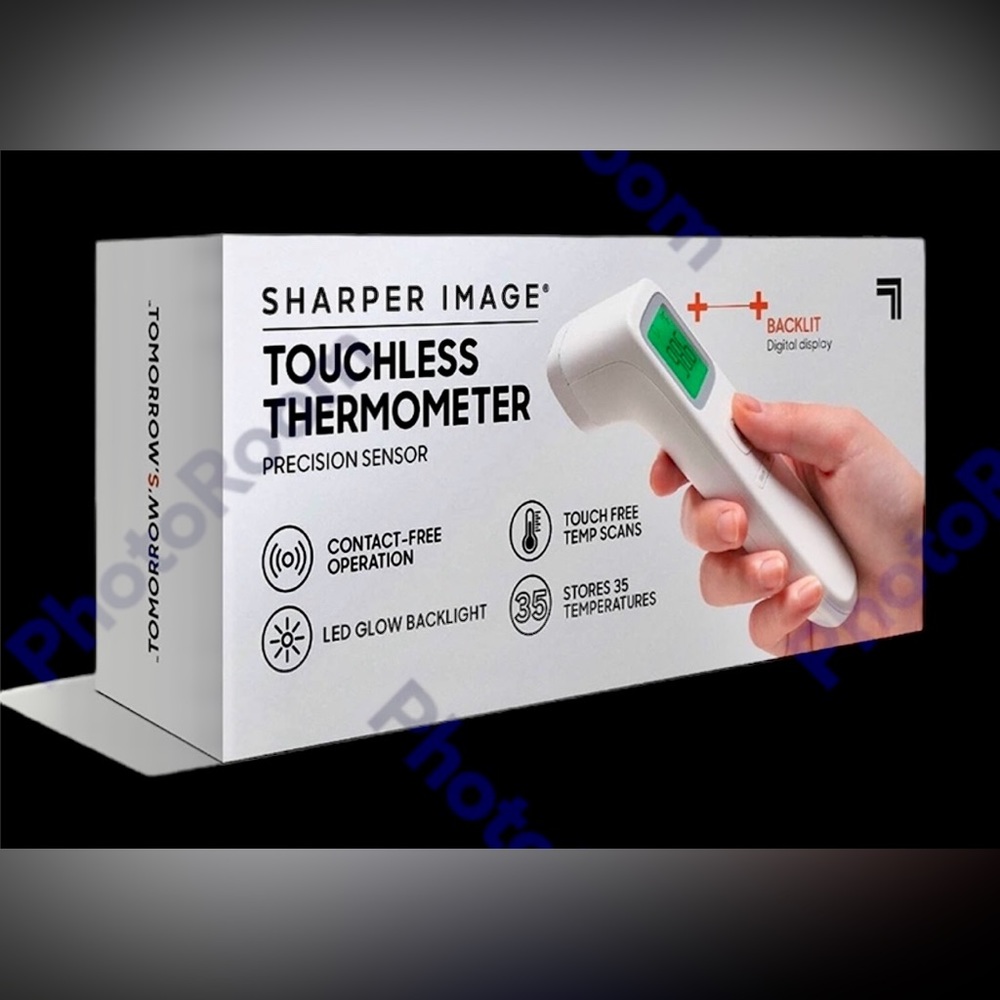 TOUCHLESS THERMOMETER by SHARPER IMAGE NWT